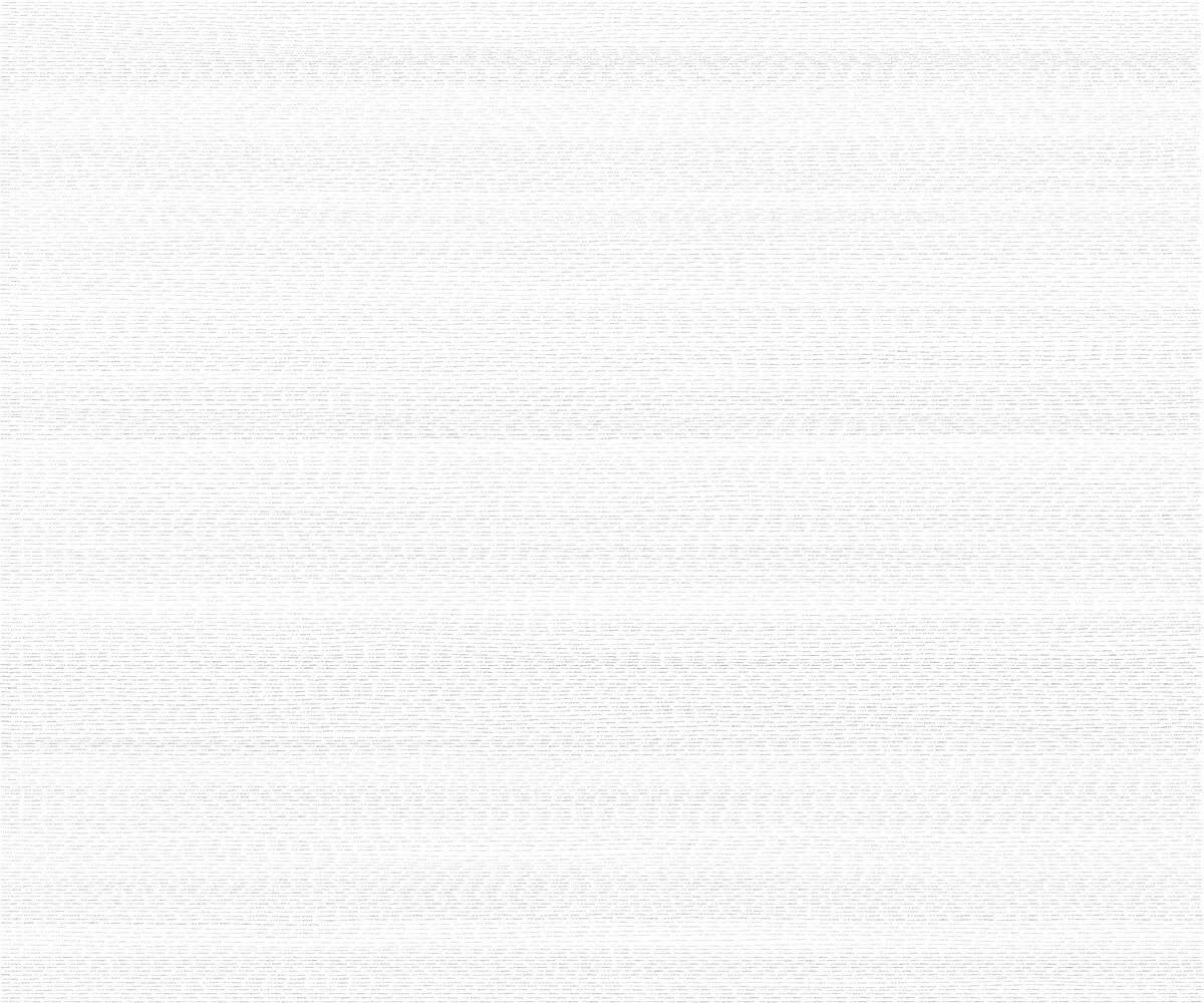 A white sheet filled edge to edge with faint handwritten lines, the writing sunk almost to invisibility at this distance