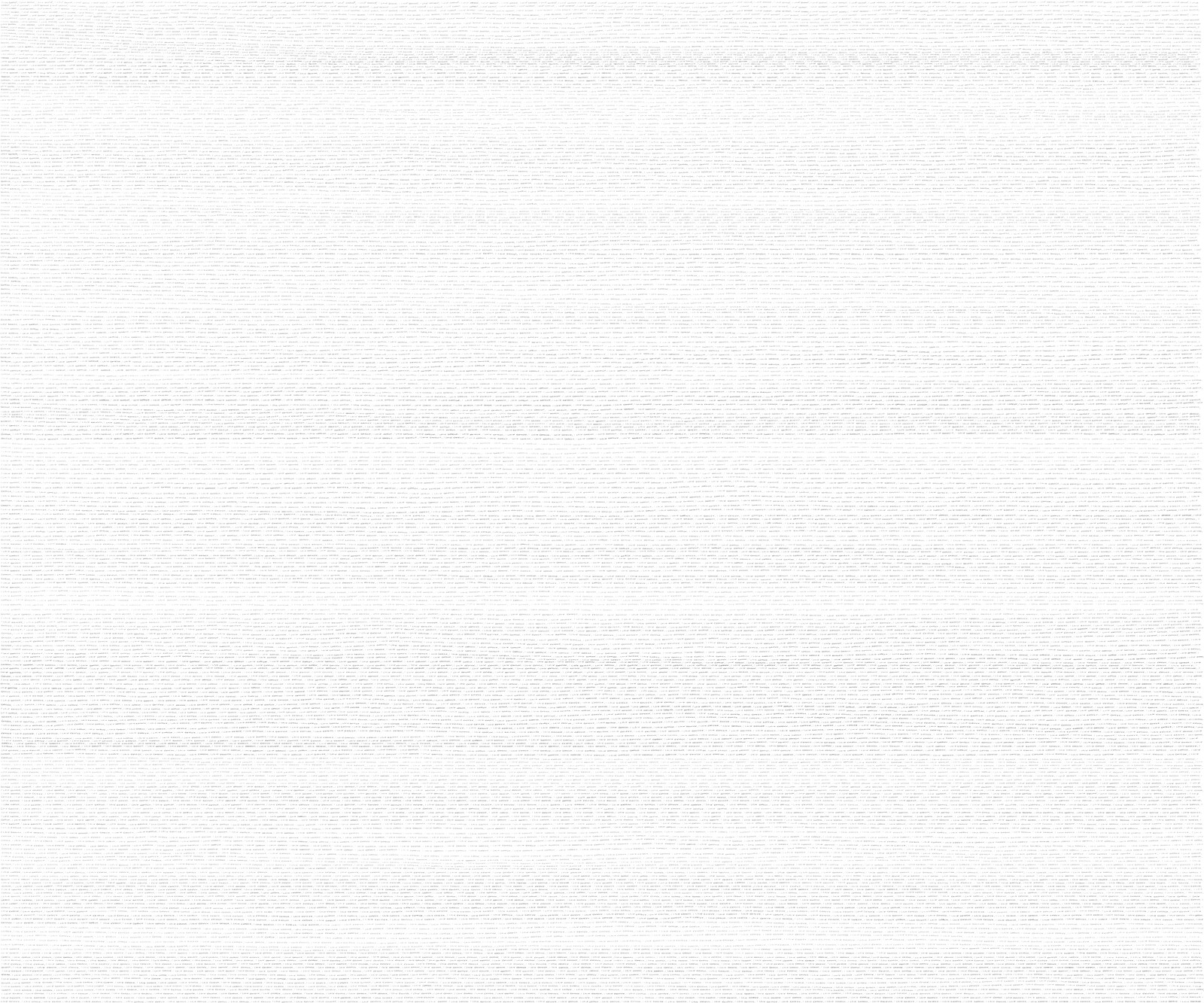 A white sheet filled edge to edge with faint handwritten lines, the writing sunk almost to invisibility at this distance